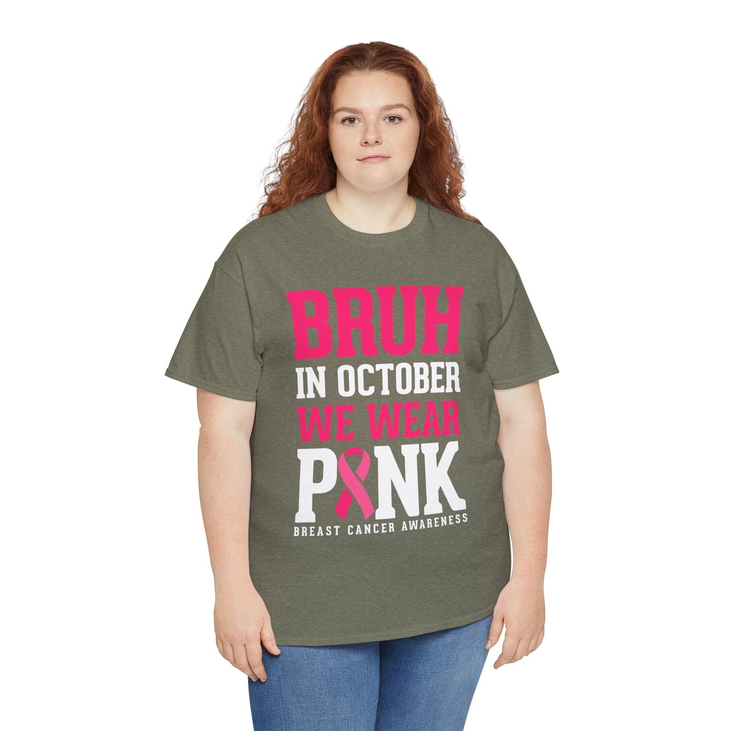 In October We Wear Pink Funny Breast Cancer Shirts