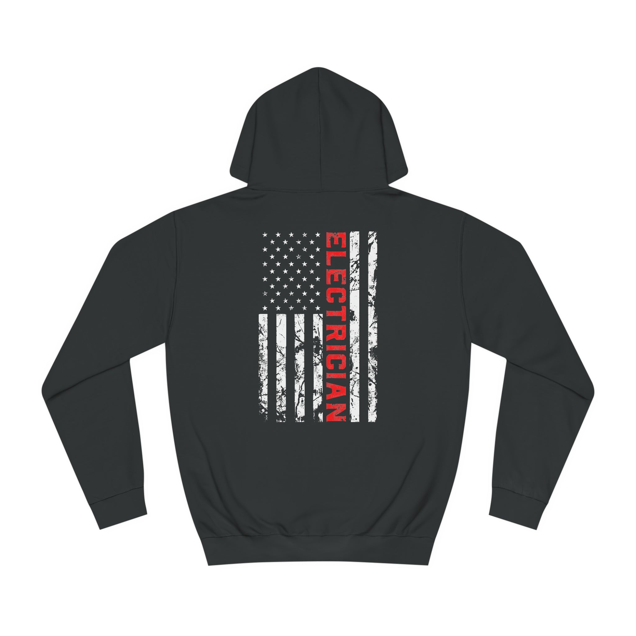 Electrician Patriotic American flag electrician father day Unisex College Hoodie