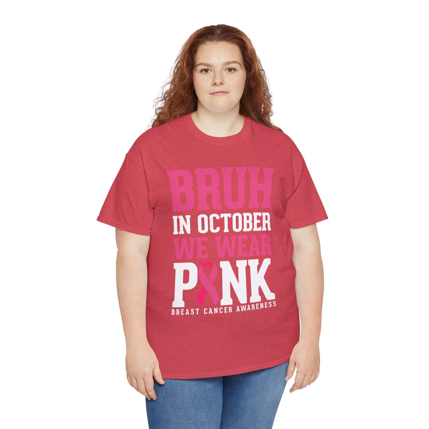 In October We Wear Pink Funny Breast Cancer Womens Tee