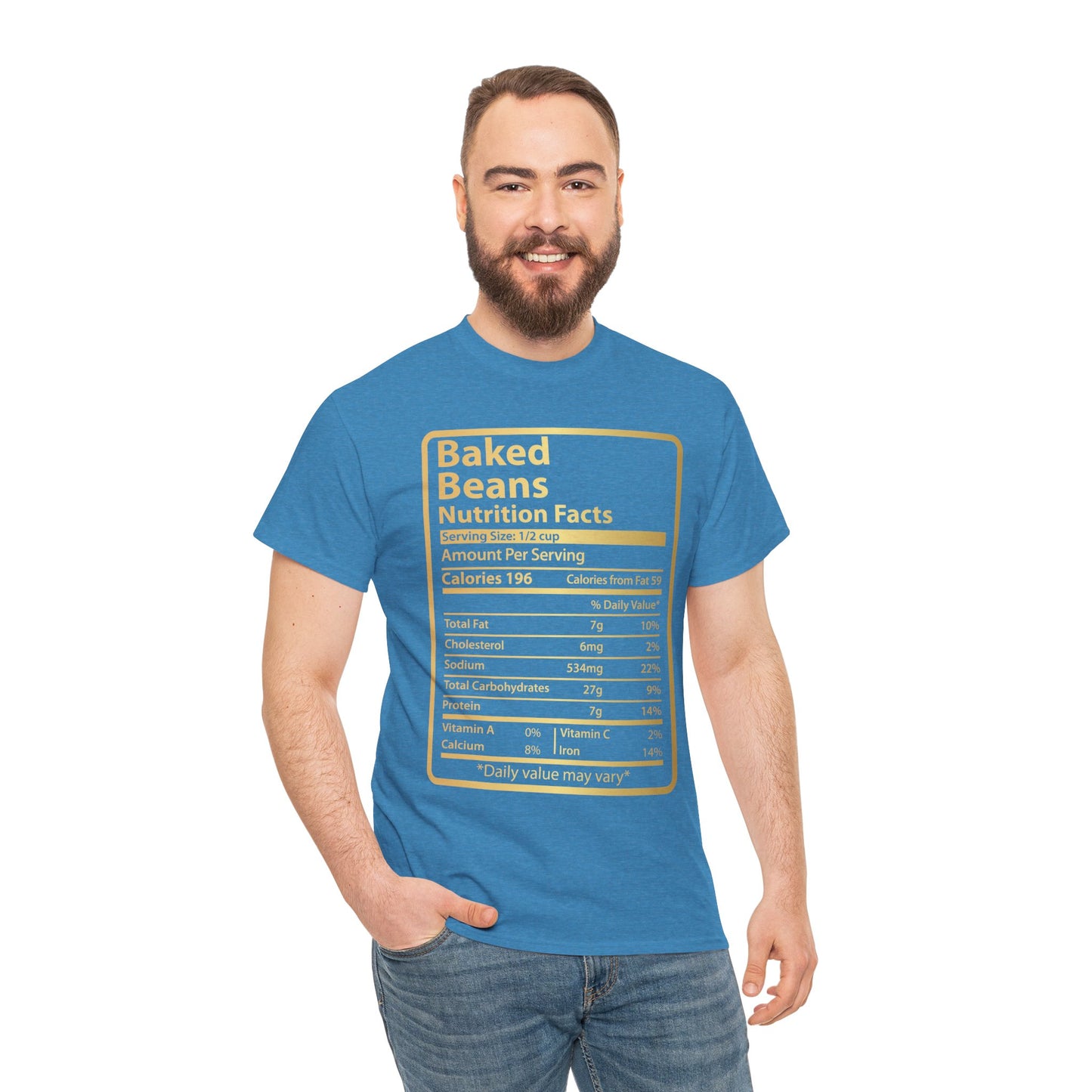 Baked Beans Funny Nutrition Facts T-Shirt