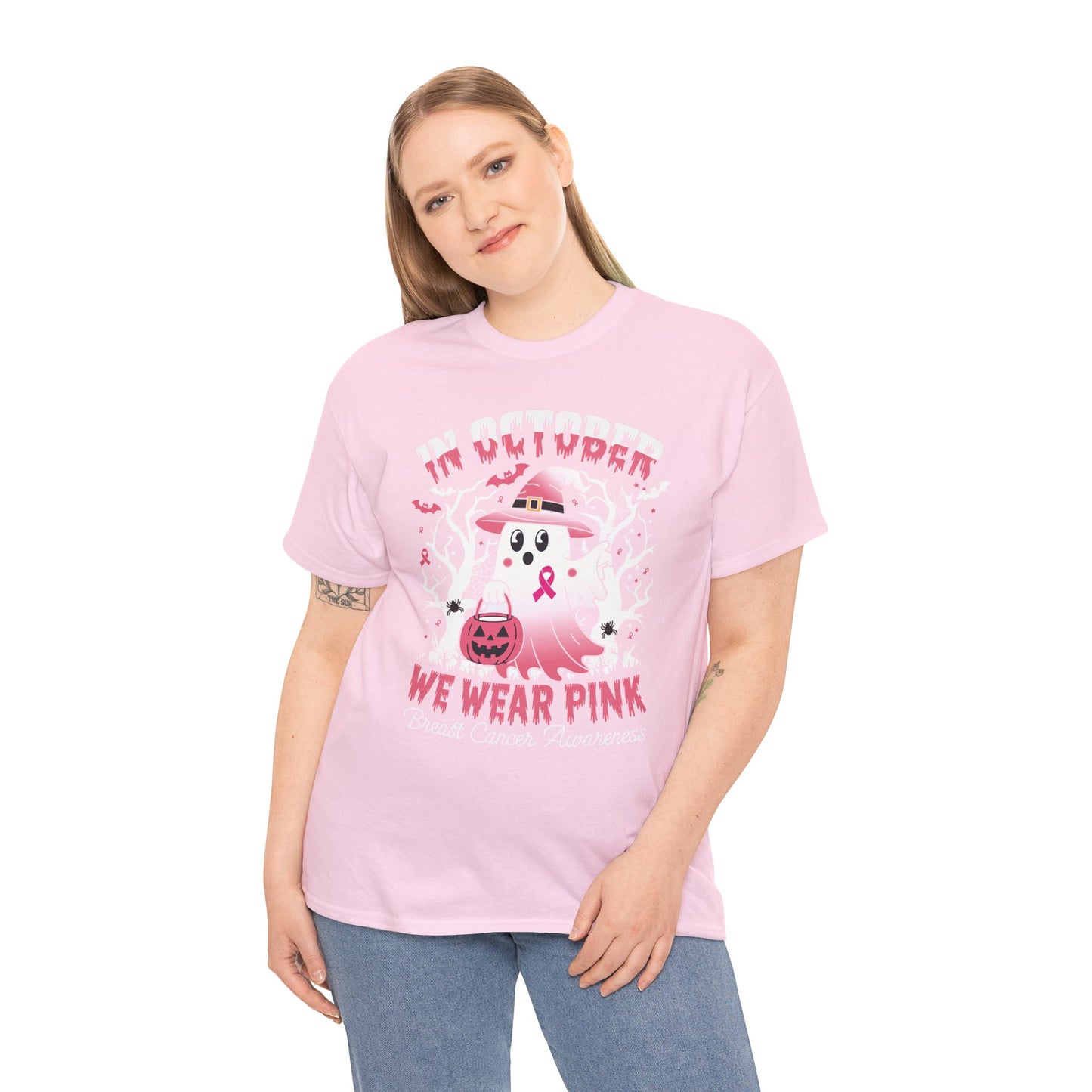 In October We Wear Pink Funny Breast Cancer Gift Shirts