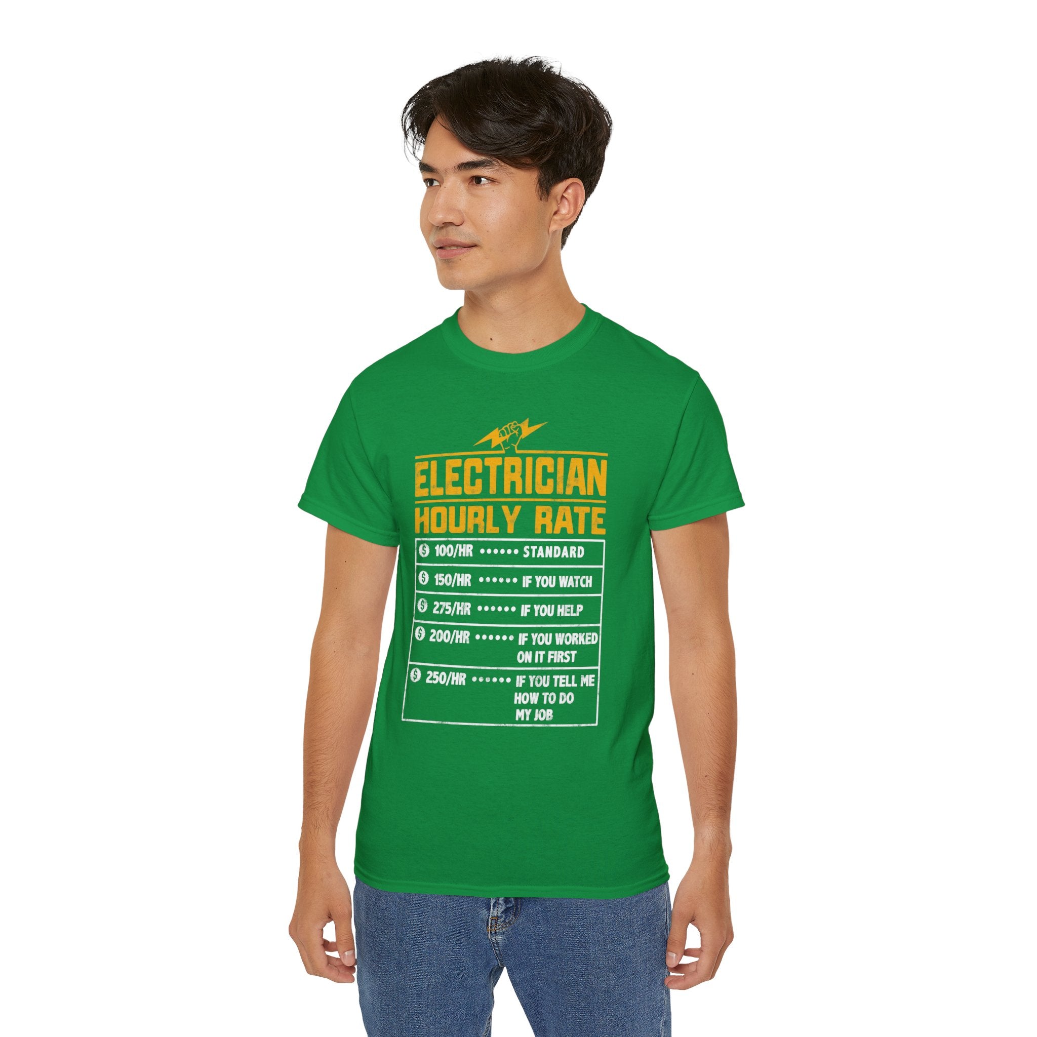 Funny Electrician Hourly Rate Unisex Ultra Cotton Tee