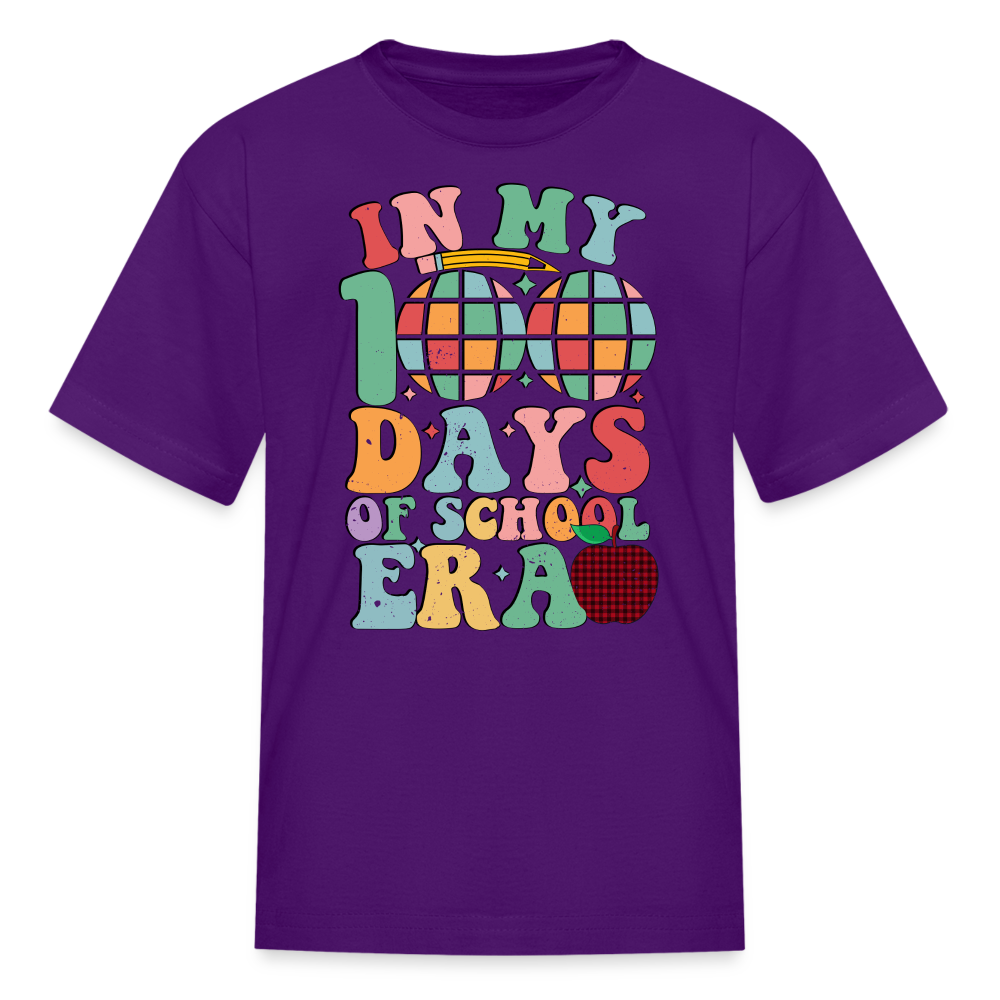 Cute Teacher Shirts For 100th Day Of School Kids T-shirt - purple