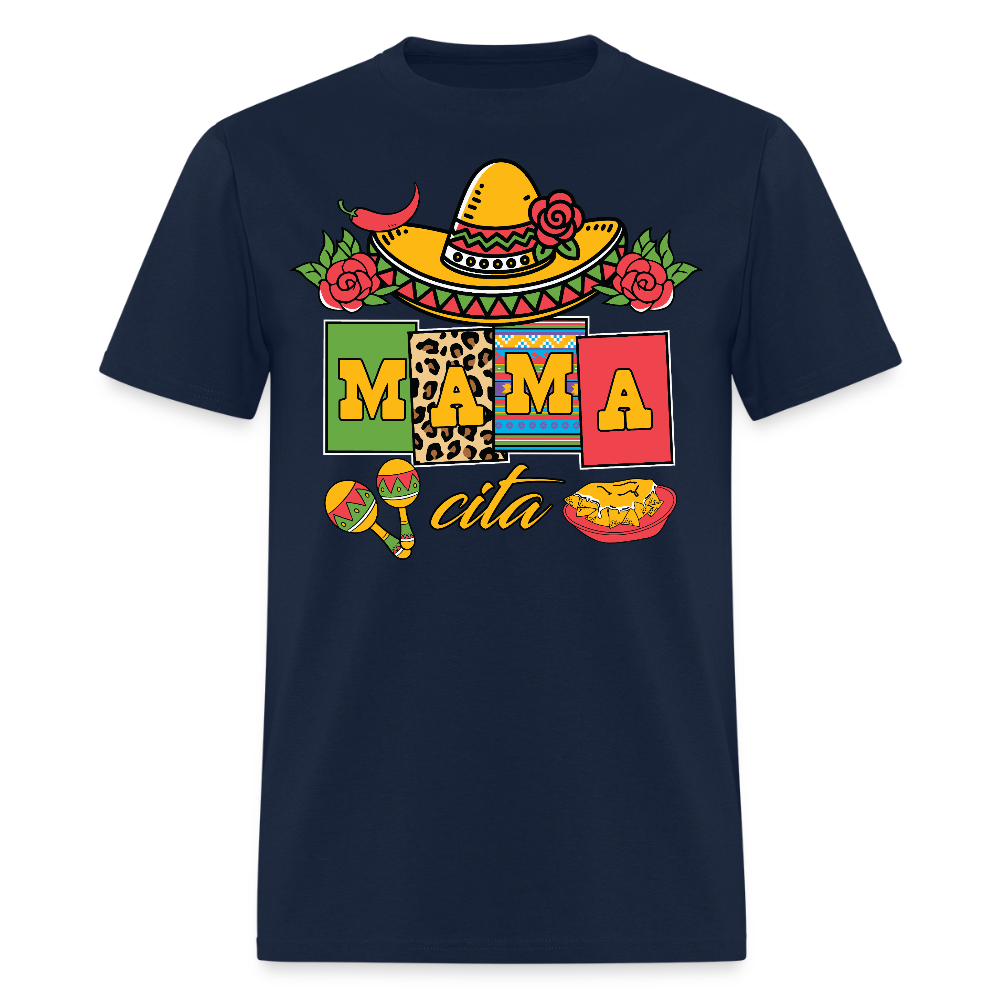 Mexican Mama Shirt For Women Latina Mom Gift T-shirt - navy