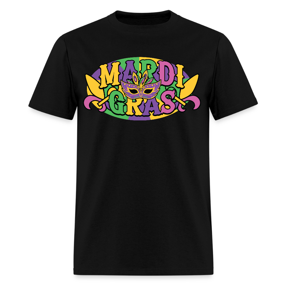 Funny Mardi Gras Festival Shirt Colorful New Orleans Party T-shirt - black