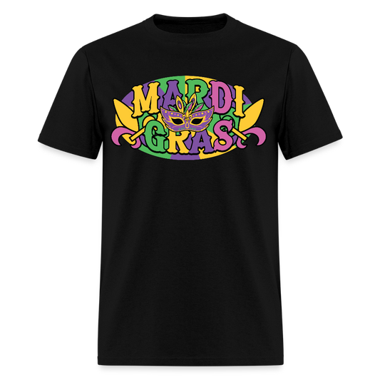 Funny Mardi Gras Festival Shirt Colorful New Orleans Party T-shirt - black