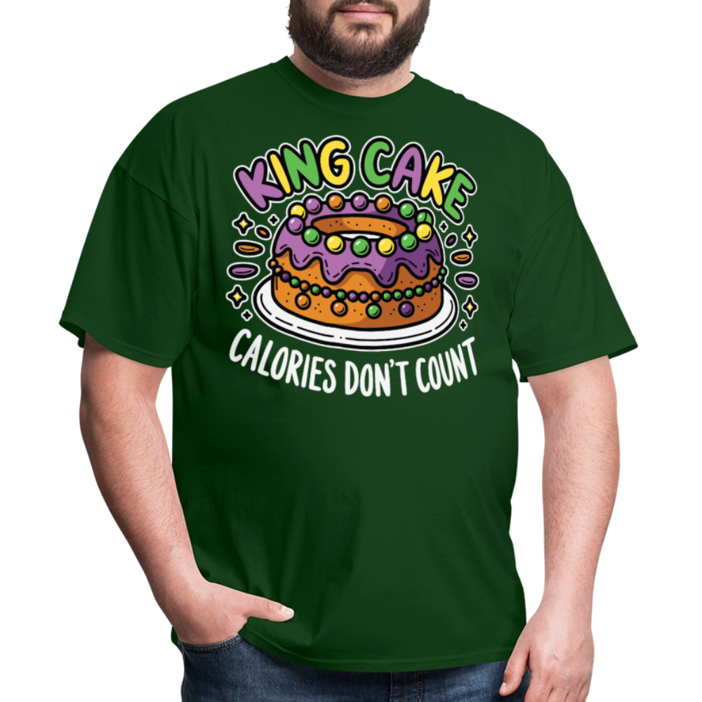 Carnival Season Tee Mardi Gras King Cake T-shirt - forest green