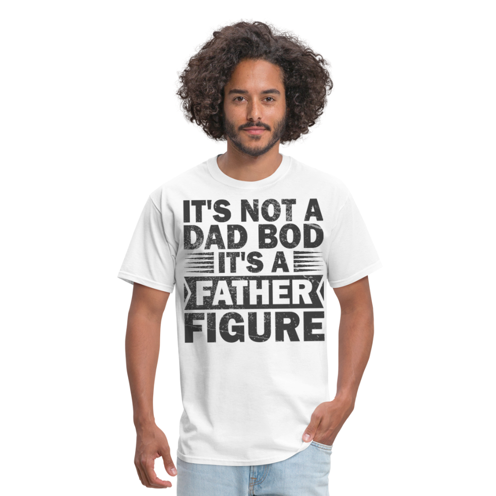 Funny Father Figure Tee Dad Bod T-shirt - white