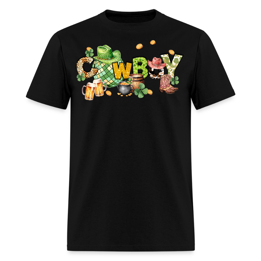 Lucky Cowboy St Paddy’s Party T-shirt - black