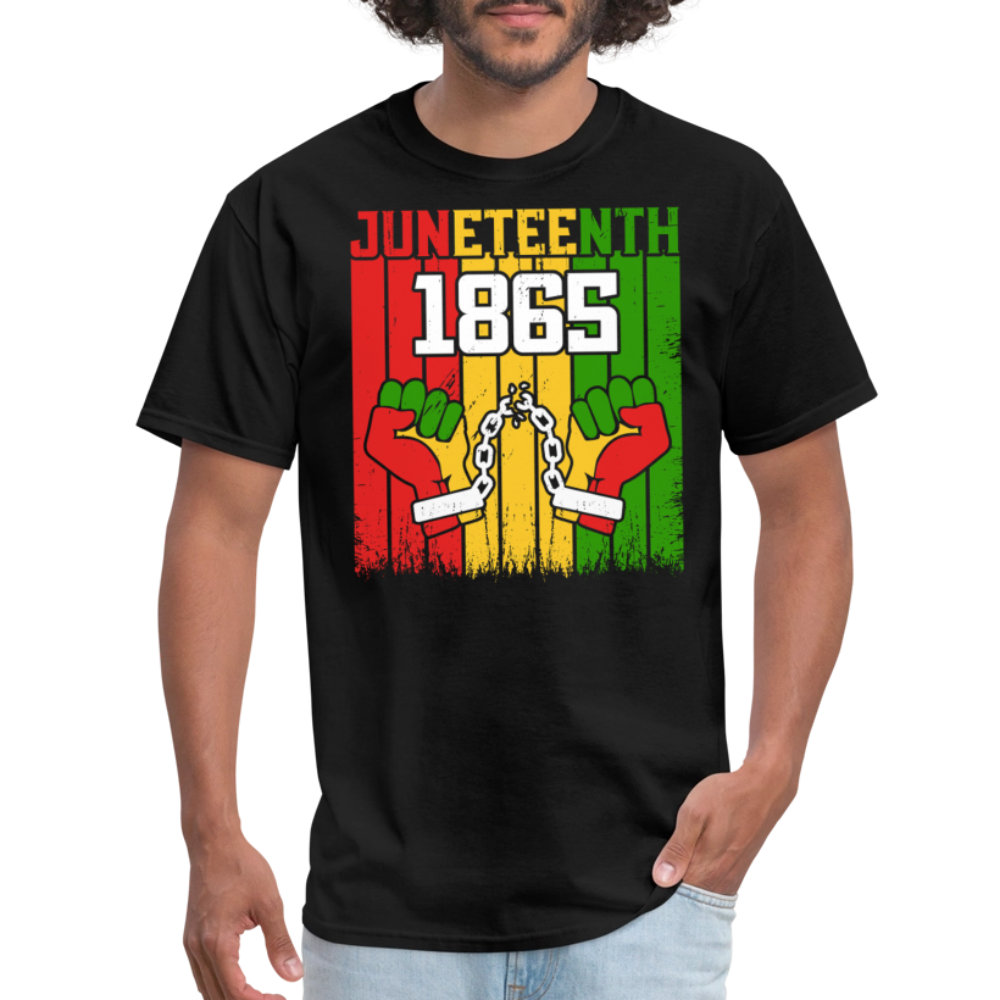 Juneteenth 1865 Shirt Black History Pride Unisex T-shirt - black