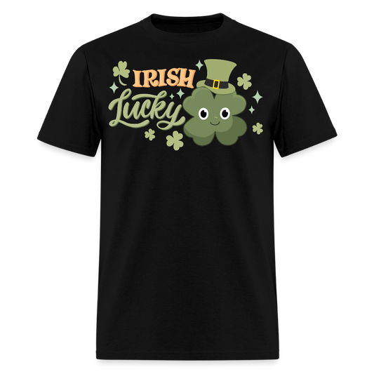 St Patrick’s Day Lucky Clover Irish Shamrock T-shirt - black