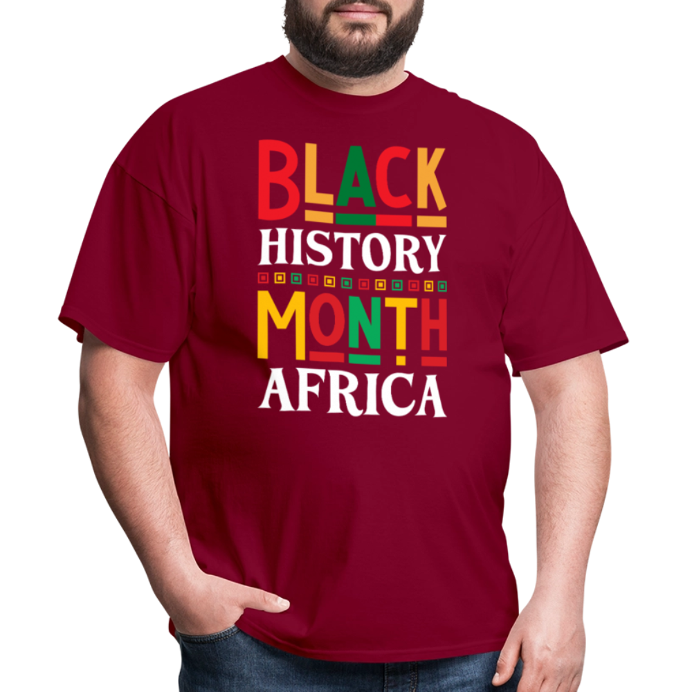 African Pride Black History Month T-shirt For Men and Women - burgundy