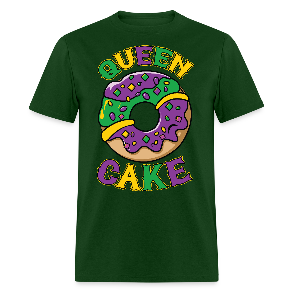 Mardi Gras King Cake Tee For Women New Orleans Party T-shirt - forest green