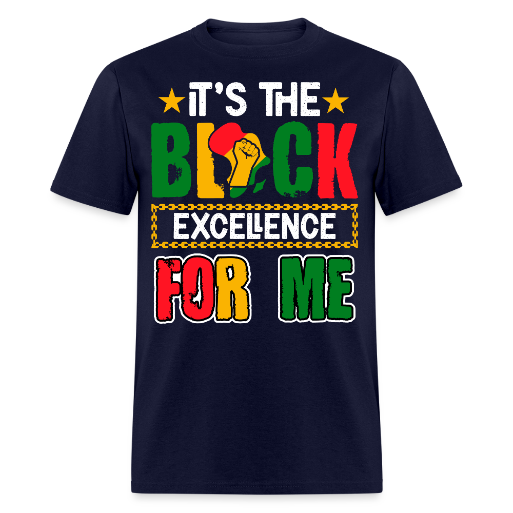 Black Excellence Black History Empowerment T-shirt - navy