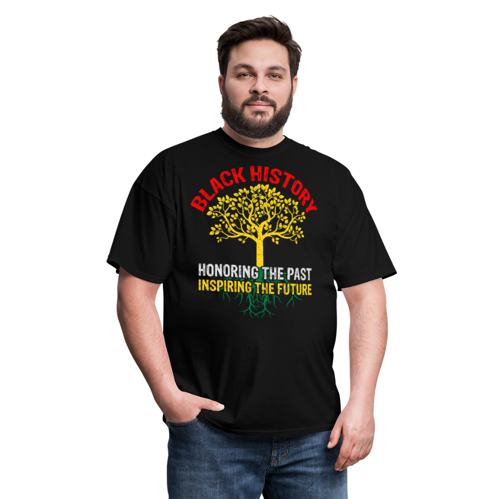 Honoring Black History Shirt Inspiring the Future Unisex T-Shirt - black