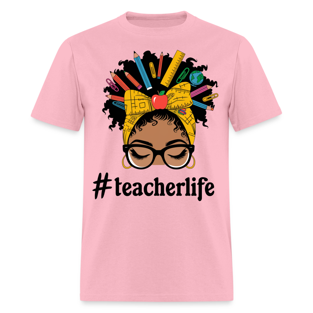 Funny Teacher Life Tee For Women Teacher Appreciation Gift T-shirt - pink