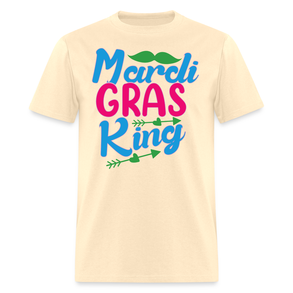 Mardi Gras King Shirt For Men Funny Mardi Gras Party T-shirt - natural