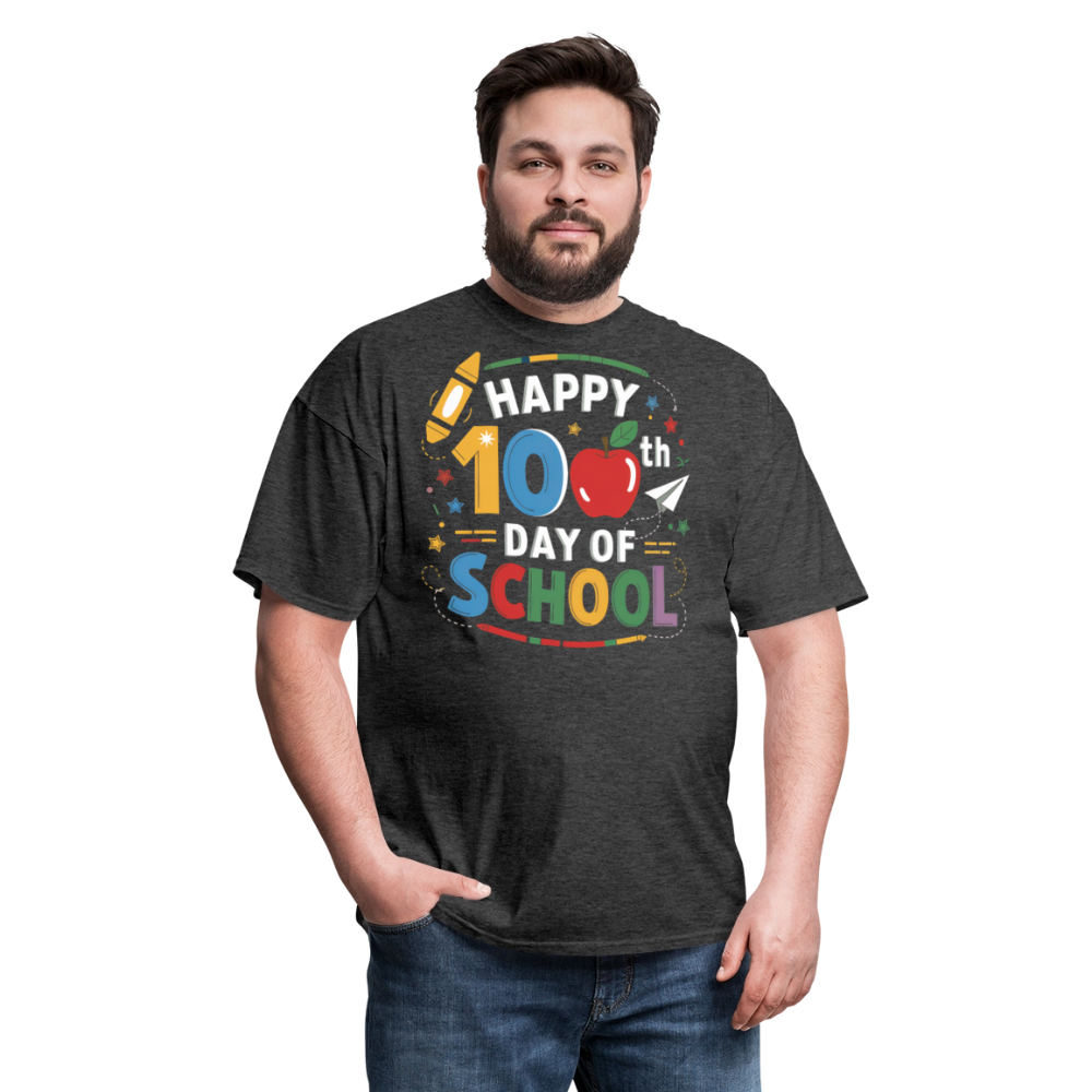 100th Day of School Tee Teacher Gifts School Celebration Unisex Classic T-Shirt - heather black