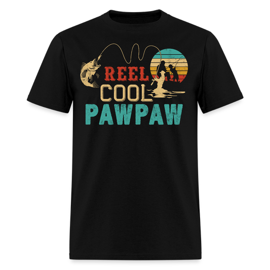 Reel Cool Pawpaw Grandpa Fishing Lover T-shirt - black