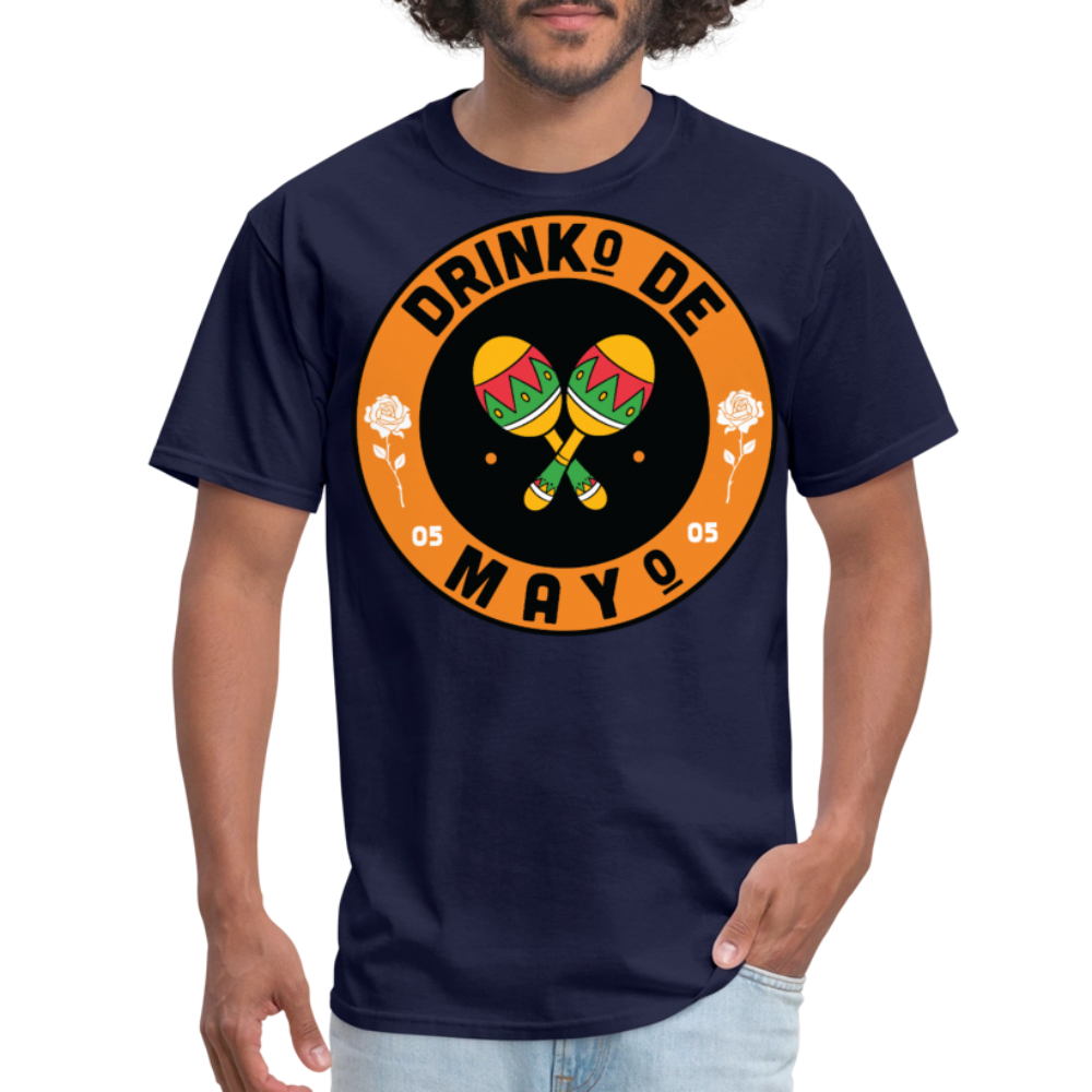 Drinko De Mayo Party Outfit Cinco De Mayo Drinking T-shirt - navy