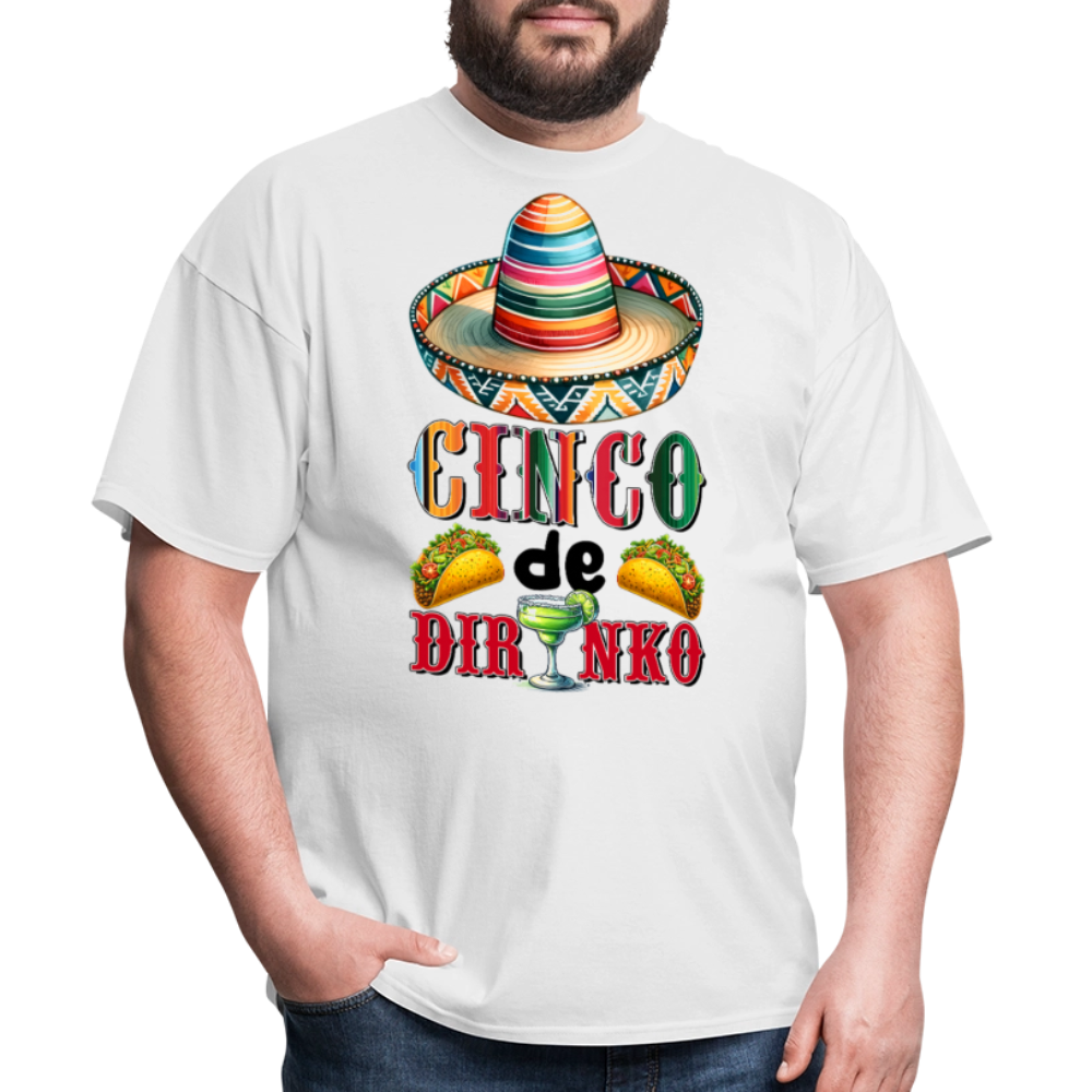 Funny Cinco de Mayo Drinking Shirt Mexican Fiesta Party T-shirt - white