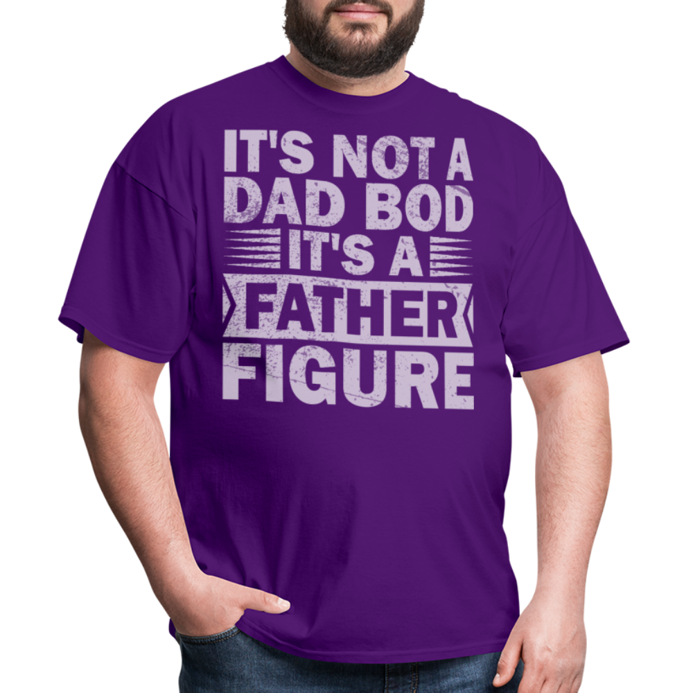 Funny Dad Bod T-shirt For Men Father Figure Shirt - purple