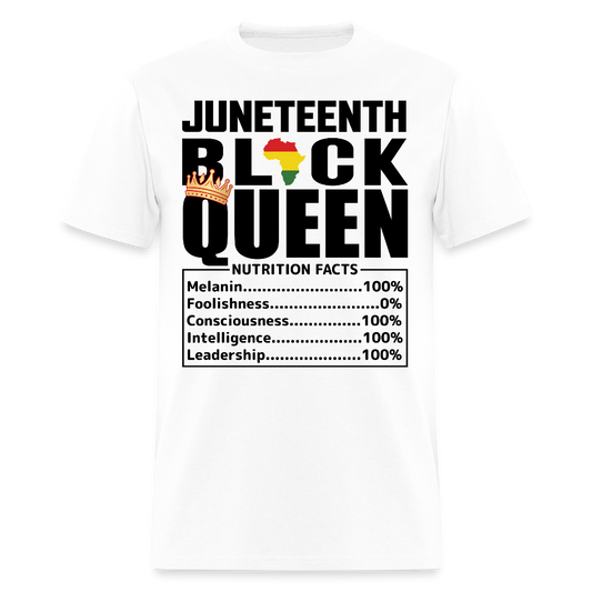 Juneteenth Black Queen Black Girl Magic T-Shirt - white