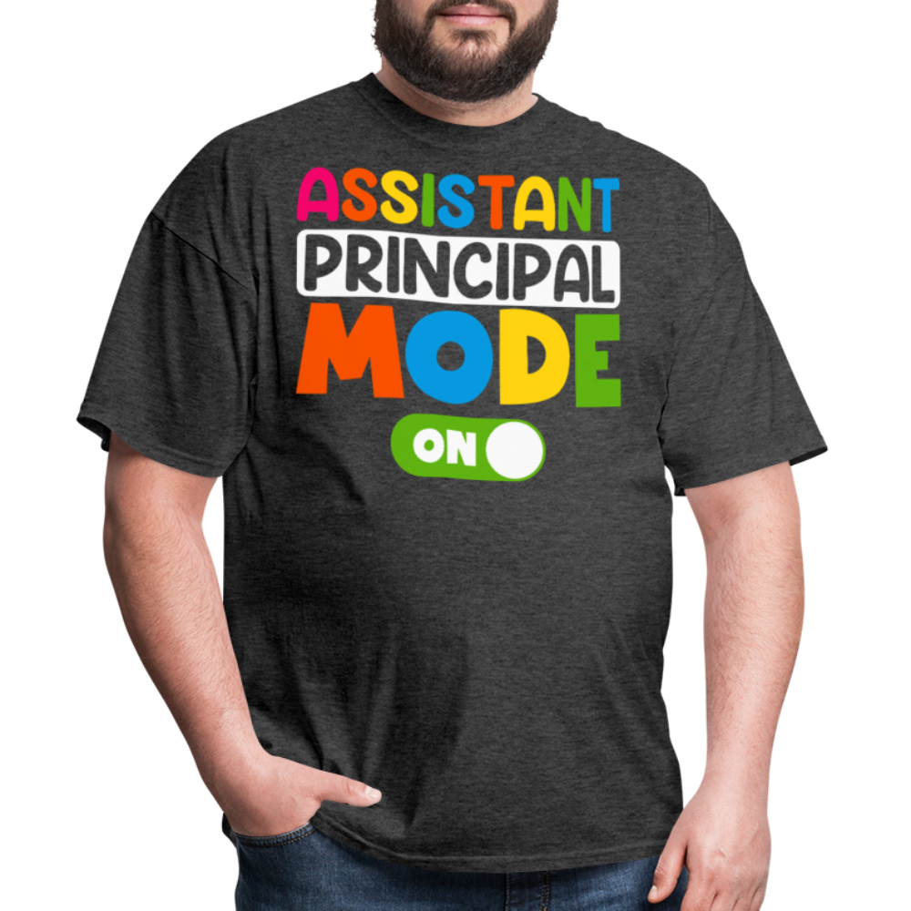 Funny Assistant Principal Shirts For Teachers Principal Mode ON T-shirt - heather black