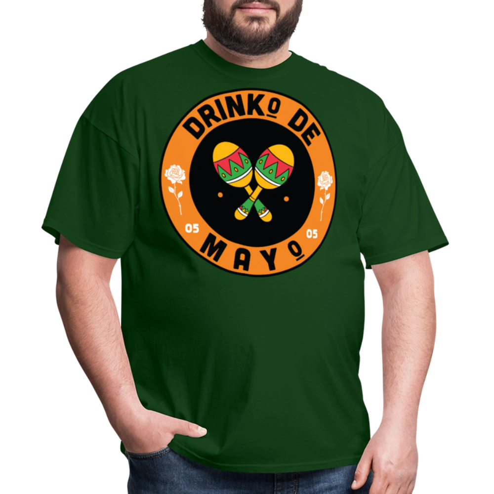 Drinko De Mayo Party Outfit Cinco De Mayo Drinking T-shirt - forest green