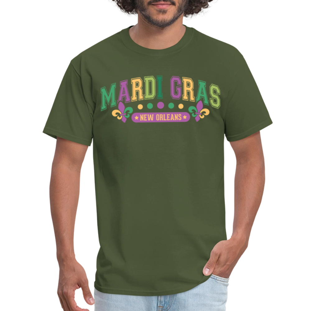 New Orleans Party Outfit for Mardi Gras Unisex T-shirt - military green