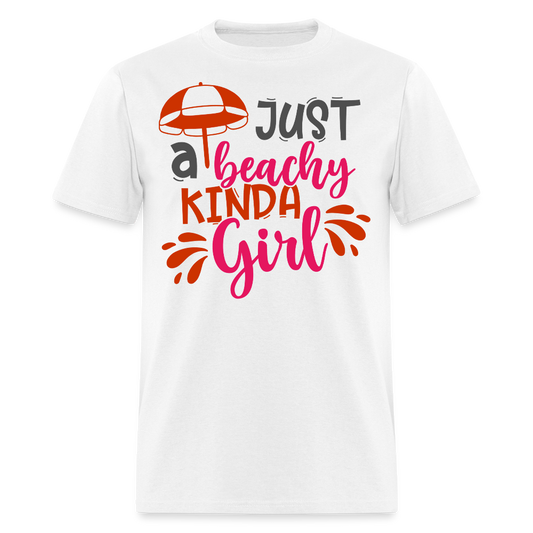 Just A Beachy Kinda Girl Beach Vacation Women’s T-shirt - white