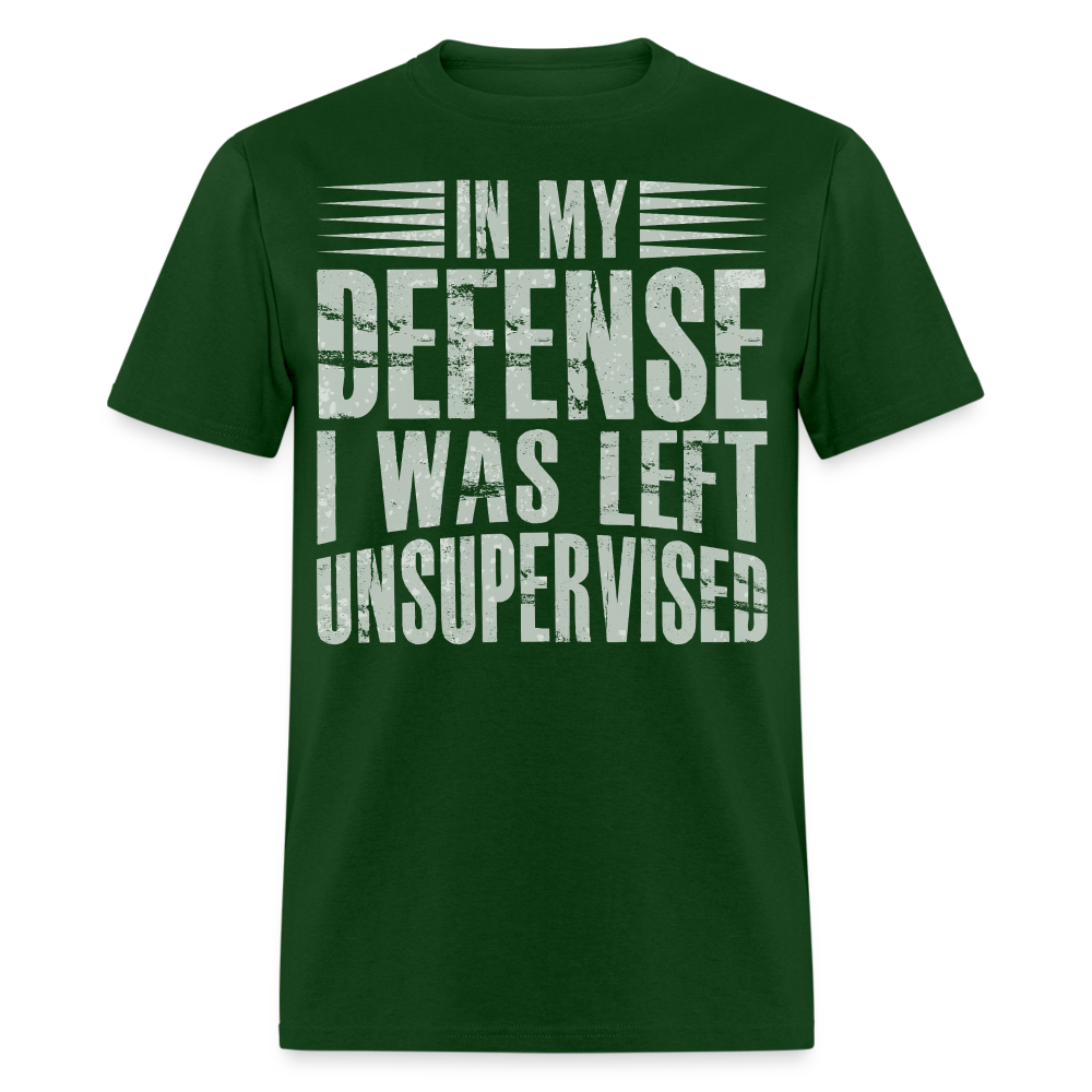 Unique In My Defense Graphic Tees Unisex Classic T-Shirt - forest green