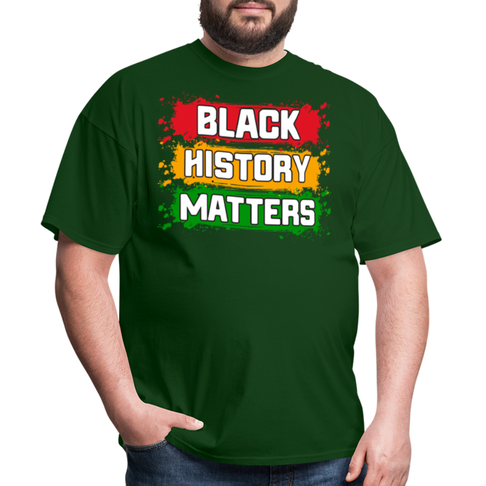 African American Heritage Apparel for Black History Month Unisex T-shirt - forest green