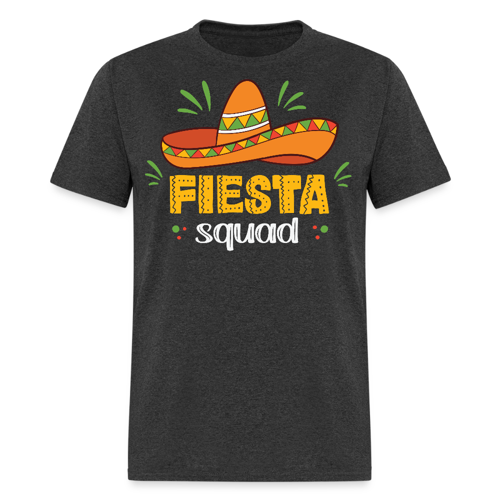 Mexican Fiesta Celebration Tee Fiesta Squad Party T-shirt - heather black