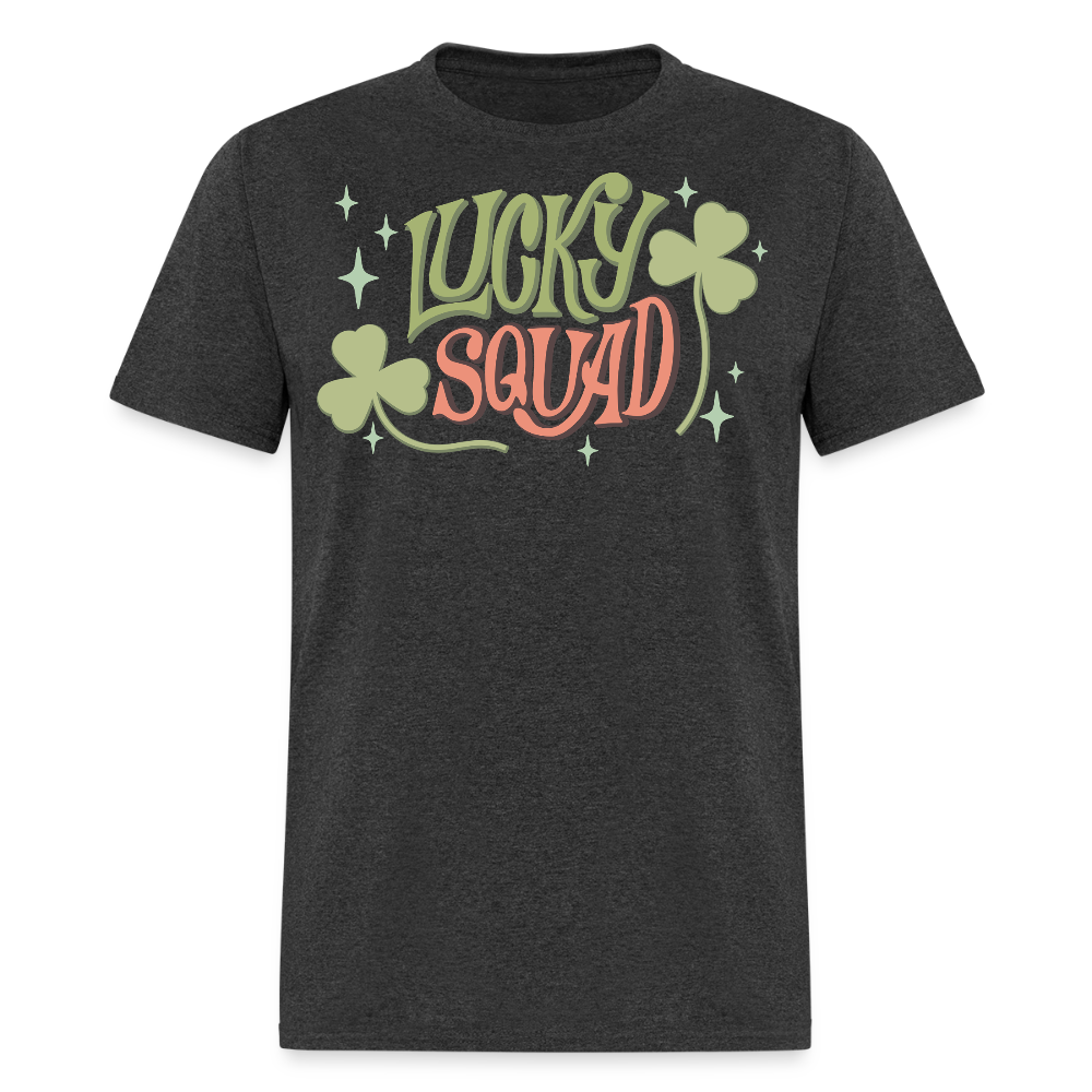 Lucky Squad St Patrick’s Day T-shirt - heather black