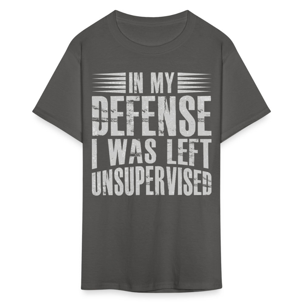 Unique In My Defense Graphic Tees Unisex Classic T-Shirt - charcoal