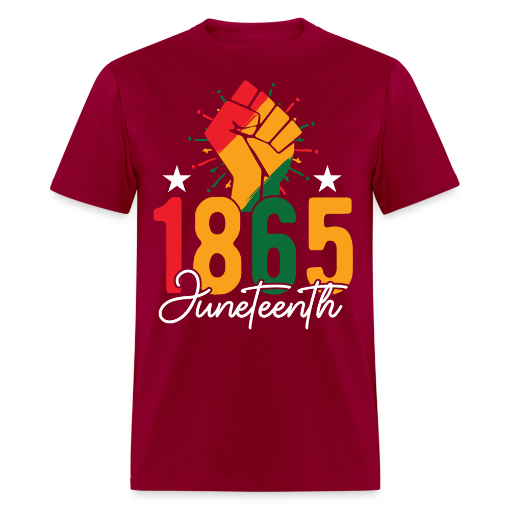 Best Black pride Tee 1865 Black Liberation T-shirt - dark red