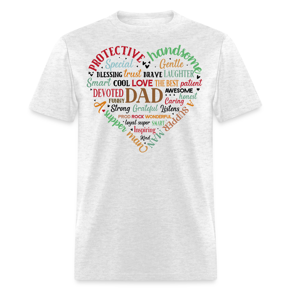 Best Gift For Dad With Meaningful Words T-shirt - light heather gray