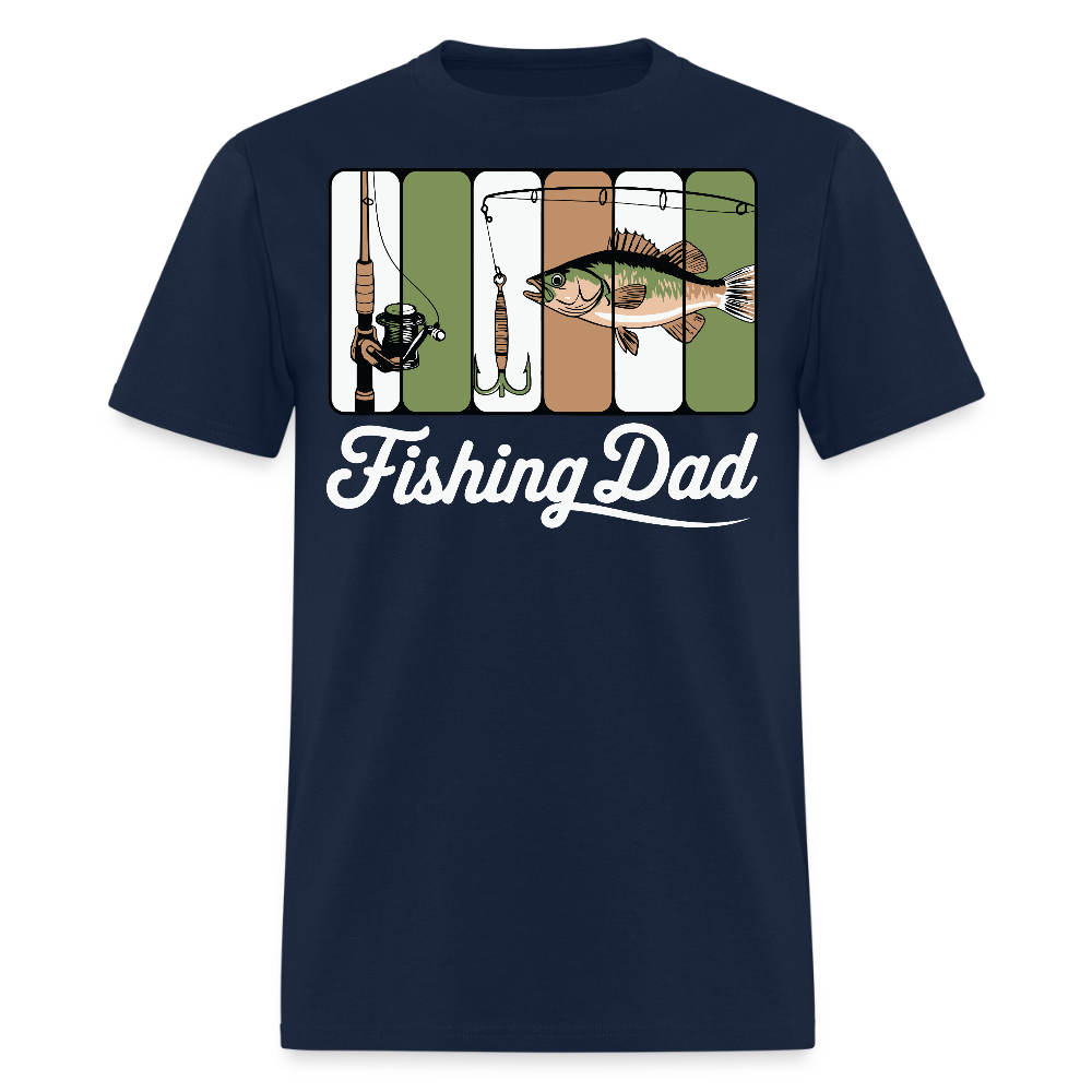 Fishing Dad Tee Gift for Fishermen T-Shirt - navy