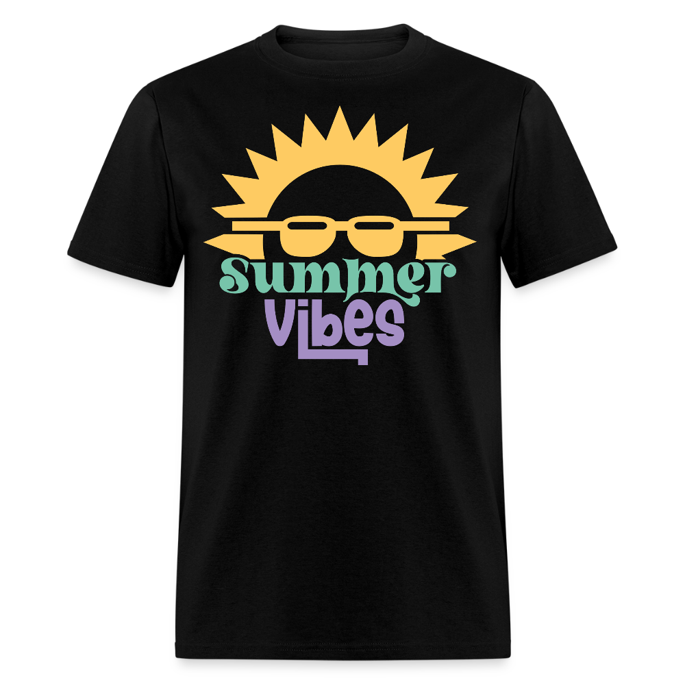 Vintage Summer Beach Vacation T-shirt - black