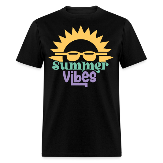 Vintage Summer Beach Vacation T-shirt - black