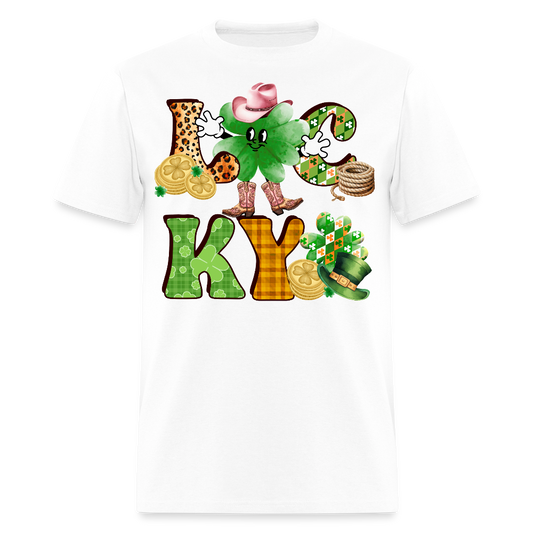 Lucky Western St Patrick’s Day T-shirt - white