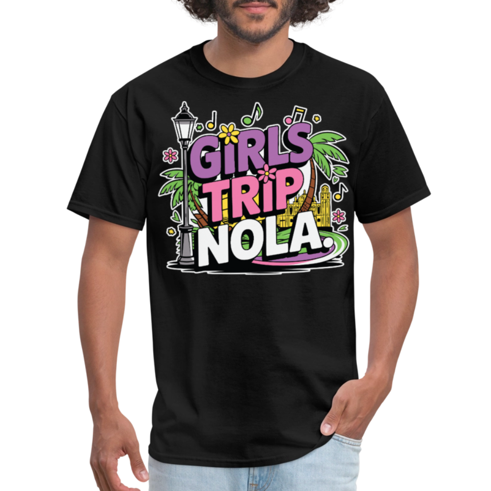 Bachelorette Party Shirt For NOLA Fun Mardi Gras Trip T-shirt - black