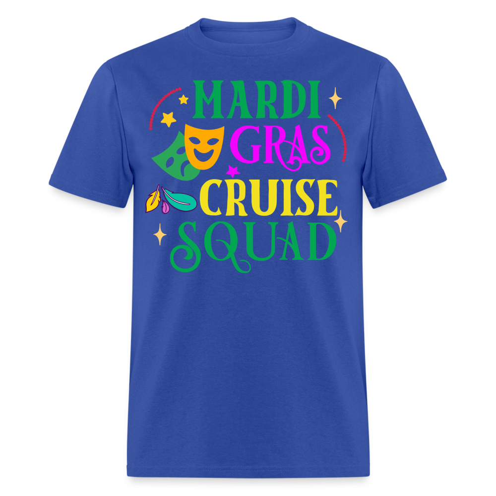 Funny Mardi Gras Cruise Squad Unisex T-shirt - royal blue