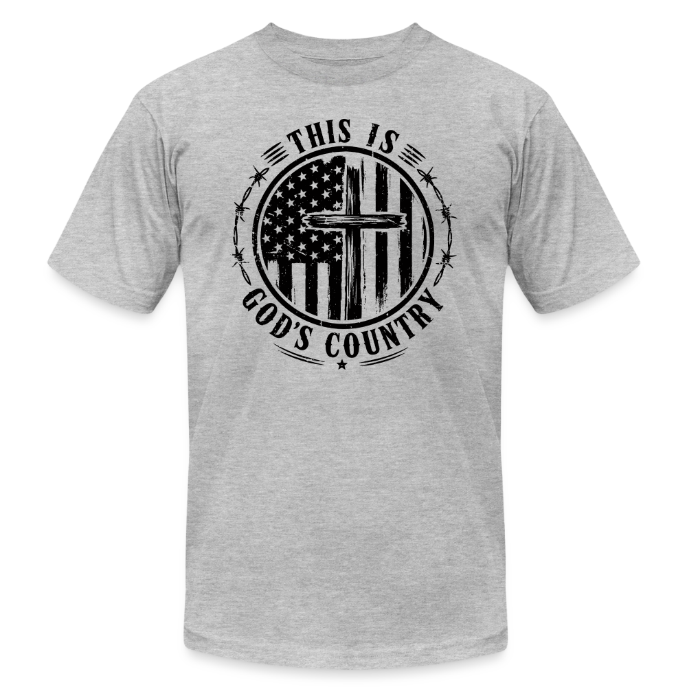 This Is God's Country T-Shirt | Bella + Canvas Unisex Tee - heather gray