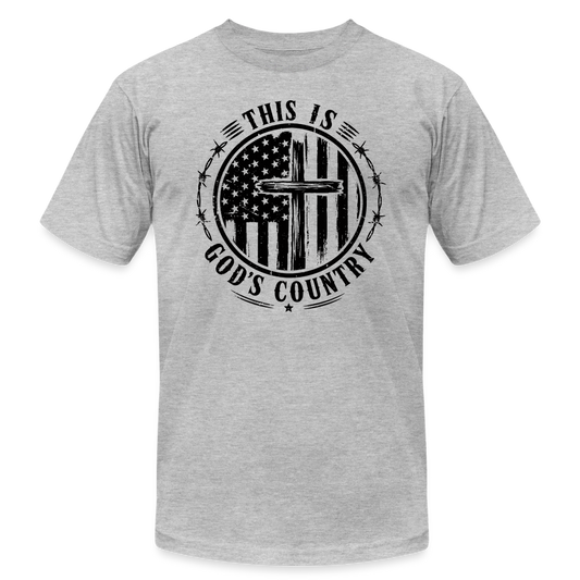 This Is God's Country T-Shirt | Bella + Canvas Unisex Tee - heather gray