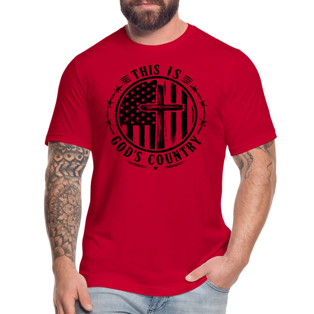 This Is God's Country T-Shirt | Bella + Canvas Unisex Tee - red