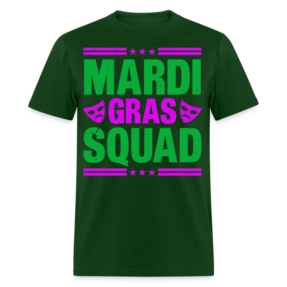 Mardi Gras Squad Shirt for Groups New Orleans Festival T-Shirt - forest green