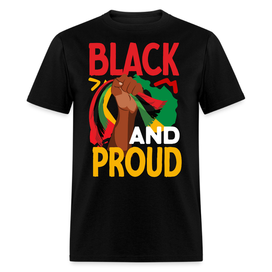Afrocentric Empowerment Black And Proud T-shirt - black