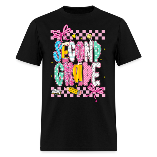 Second Grade Back To School Teacher T-Shirt - black